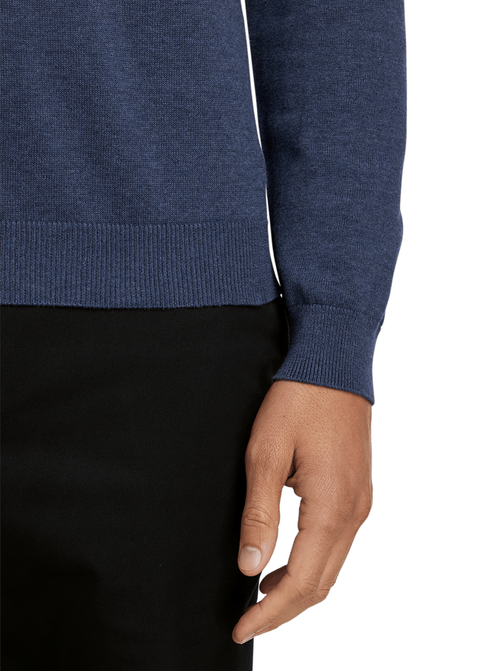 Alternate Image of Cotton Quarter Zip Mock Neck Sweater-3
