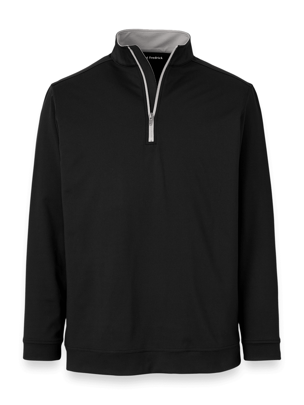 Product Image of Performance Blend Quarter Zip Mock Neck-Black