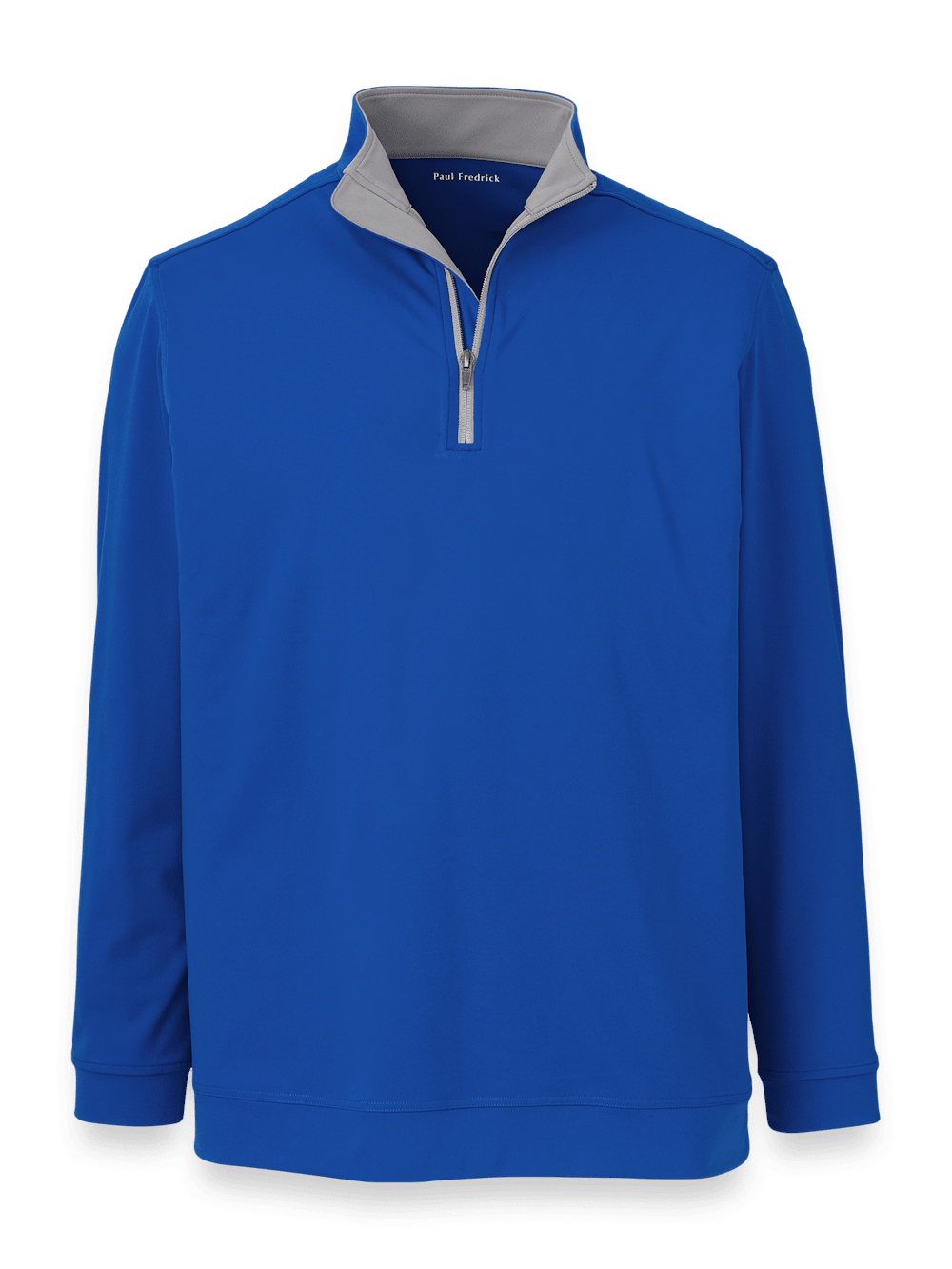 Product Image of Performance Blend Quarter Zip Mock Neck-Cobalt