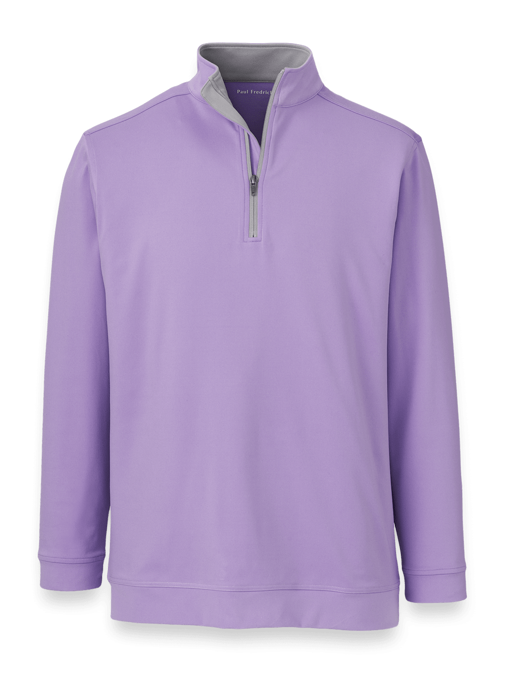 Product Image of Performance Blend Quarter Zip Mock Neck-Purple