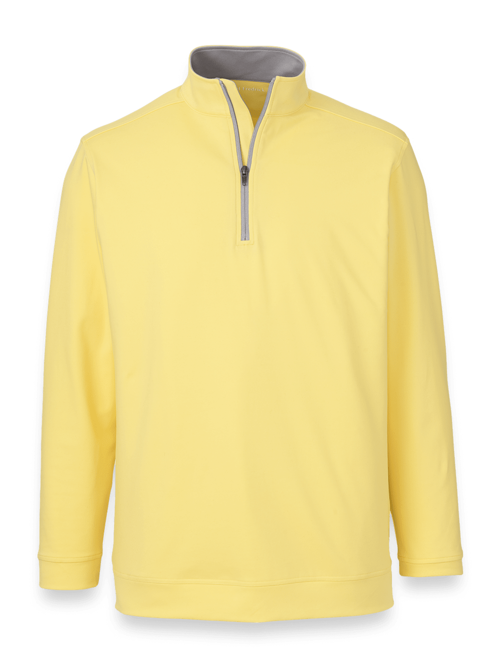 Product Image of Performance Blend Quarter Zip Mock Neck-Yellow