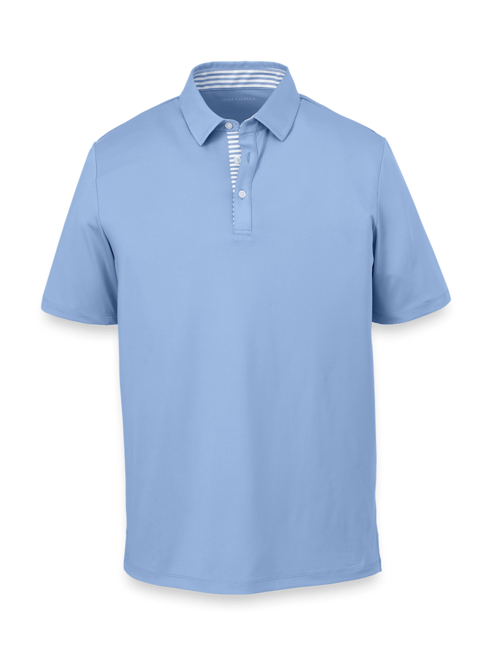 Product Image of Performance Blend Three Button Polo-Light Blue