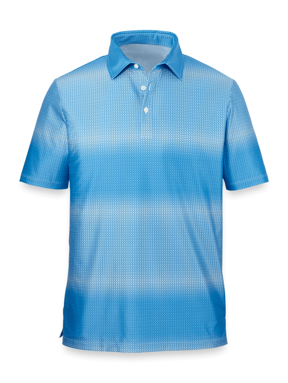 Product Image of Performance Blend Three Button Polo-Blue