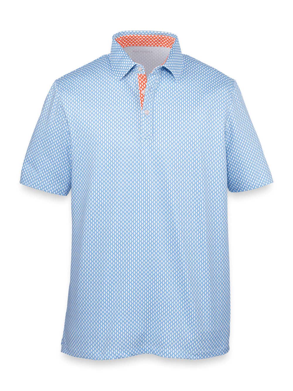 Product Image of Performance Blend Three Button Polo-Blue