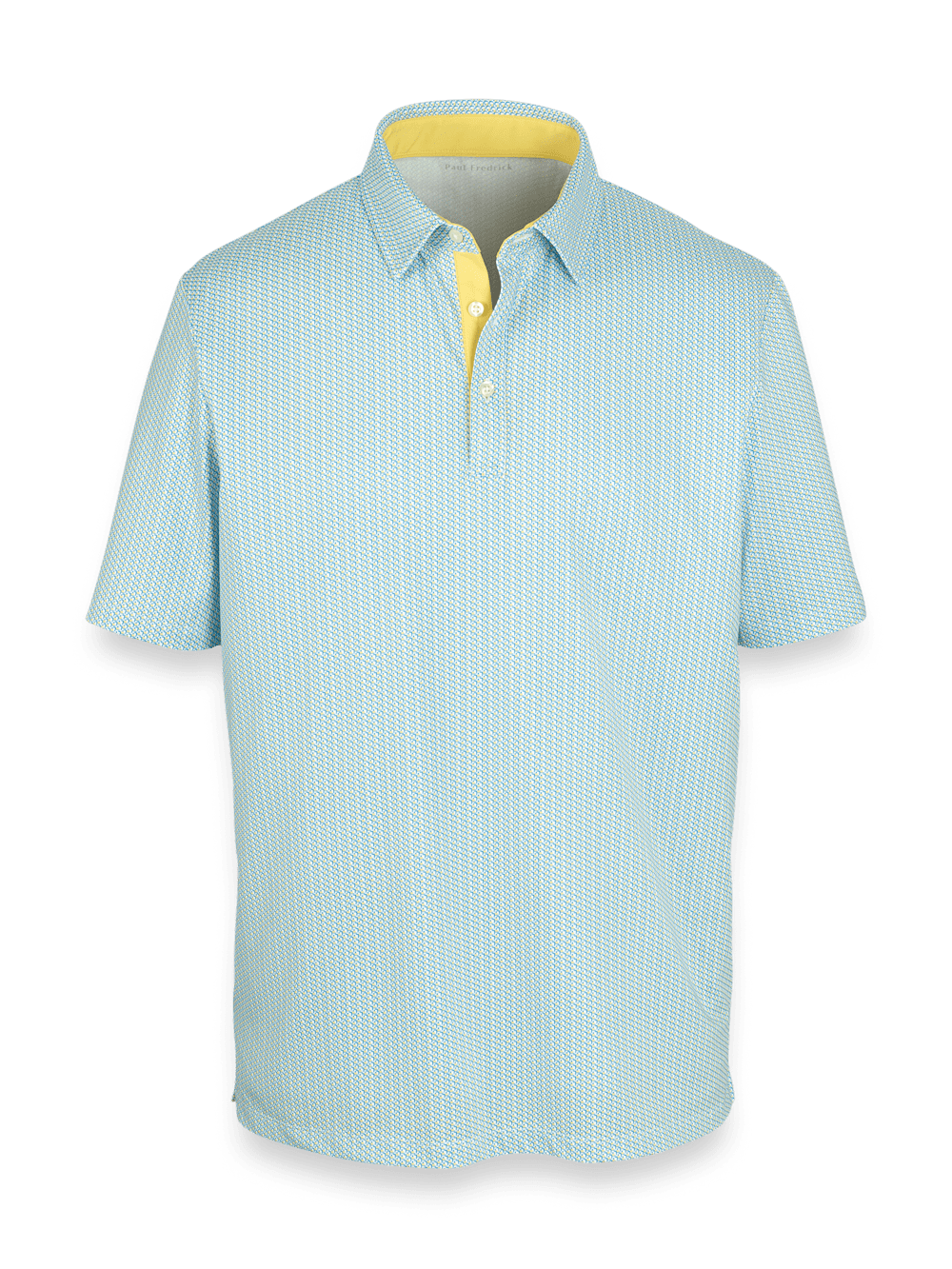 Product Image of Performance Blend Three Button Polo-Yellow Multi