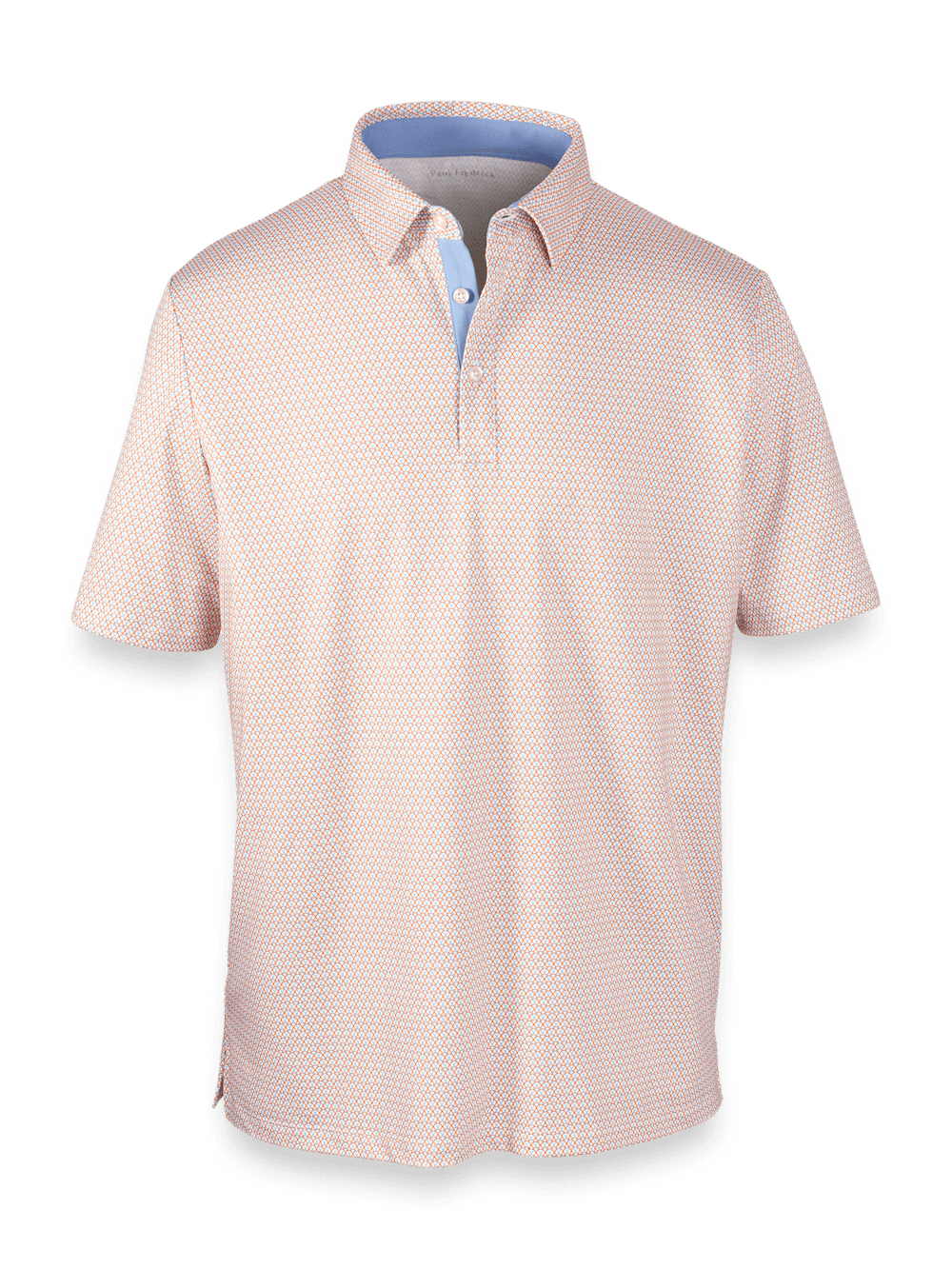 Product Image of Performance Blend Three Button Polo-Orange Multi