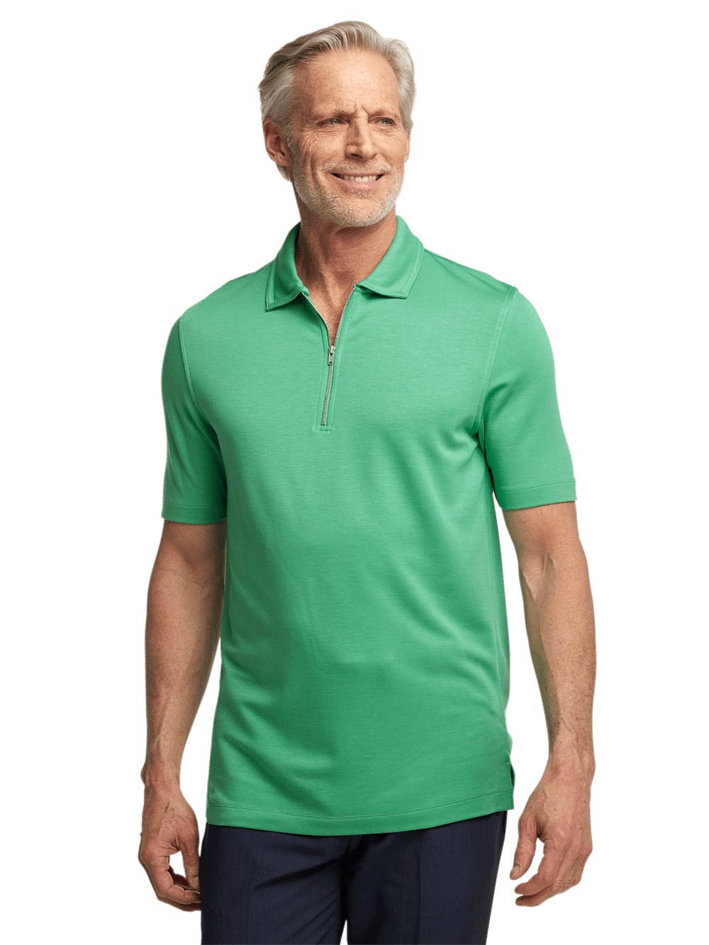 Alternate Image of Lyocell Blend Quarter Zip Polo-1