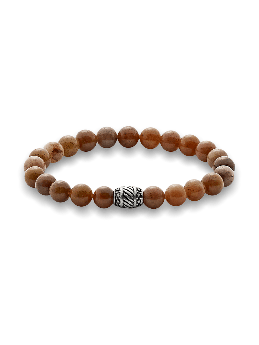 Product Image of Semi Precious Bead Bracelet-Tan Multi