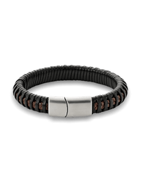 Leather Bracelet - Black/brown