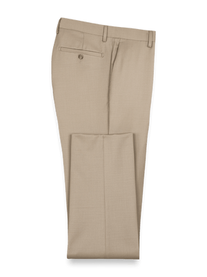 Wool Gabardine Pants - Tan