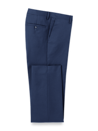 Wool Gabardine Pants - Bright Navy