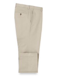 Cotton Stretch Twill Pants - Khaki