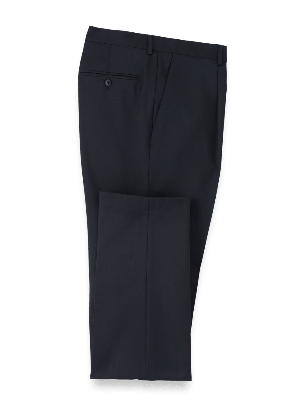Product Image of Wool Single Pleat Pants-Navy