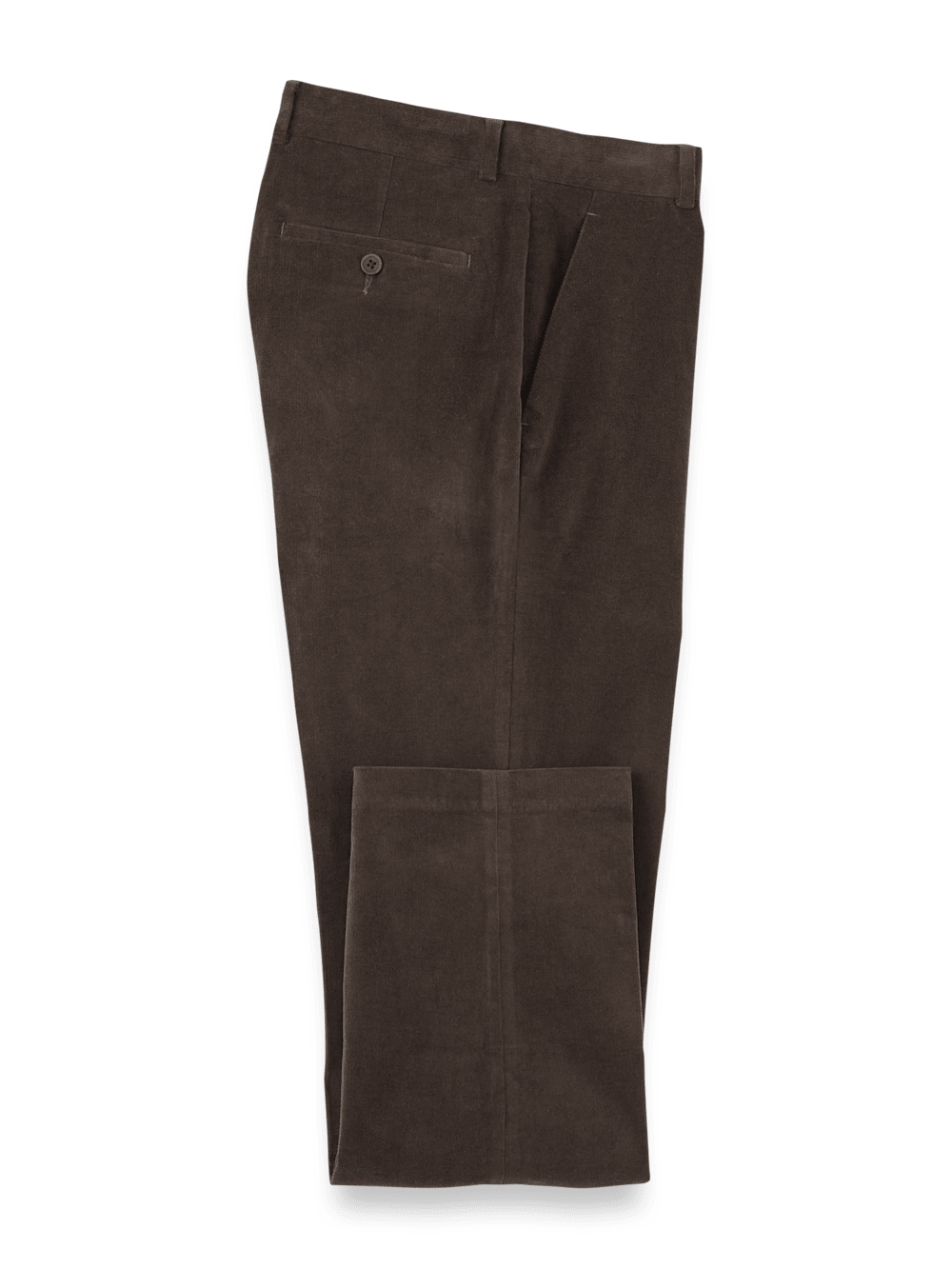 Product Image of Cotton Stretch Corduroy Pant-Dark Brown#model_flat front