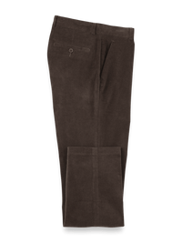 Cotton Stretch Corduroy Pants - Dark Brown