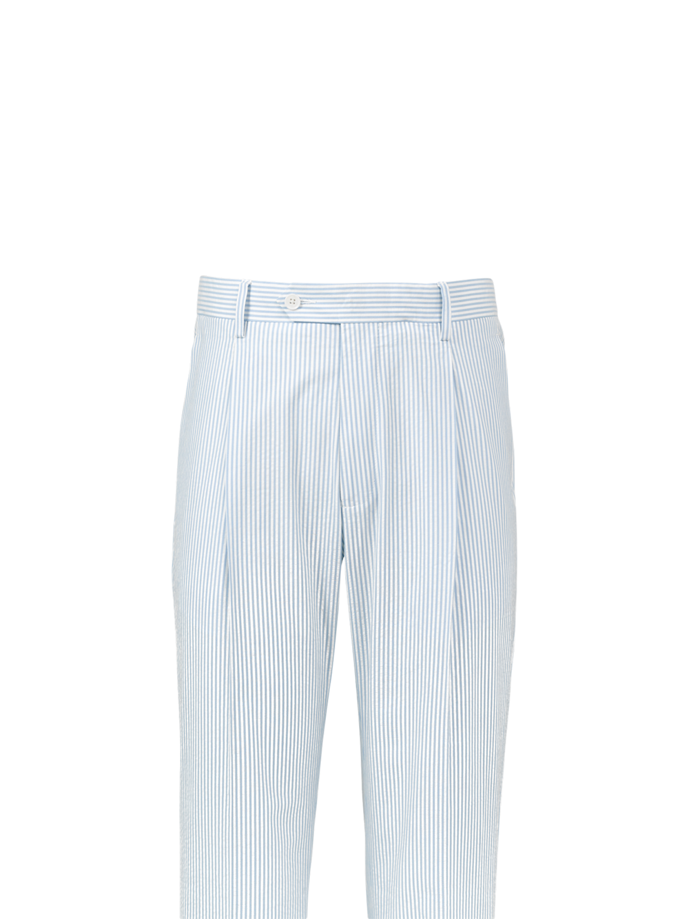Alternate Image of Cotton Seersucker Single Pleated Pants-1