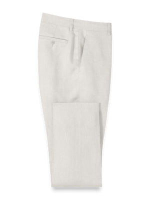 Linen Chambray Twill Pants - Ivory