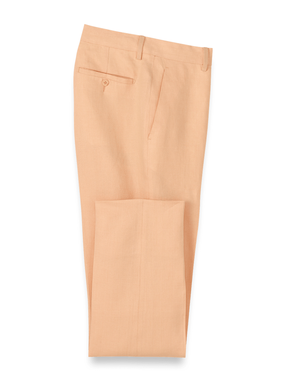 Product Image of Linen Chambray Twill Pants-Apricot#model_flat front