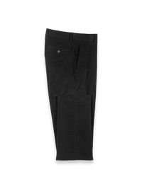 Cotton Stretch Corduroy Pants - Black