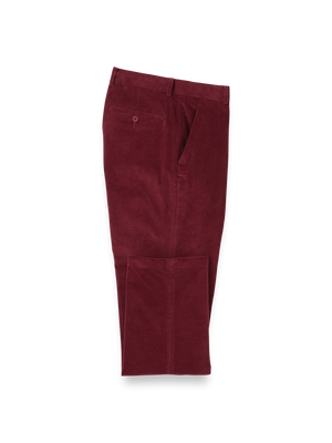 Cotton Stretch Corduroy Pants - Burgundy