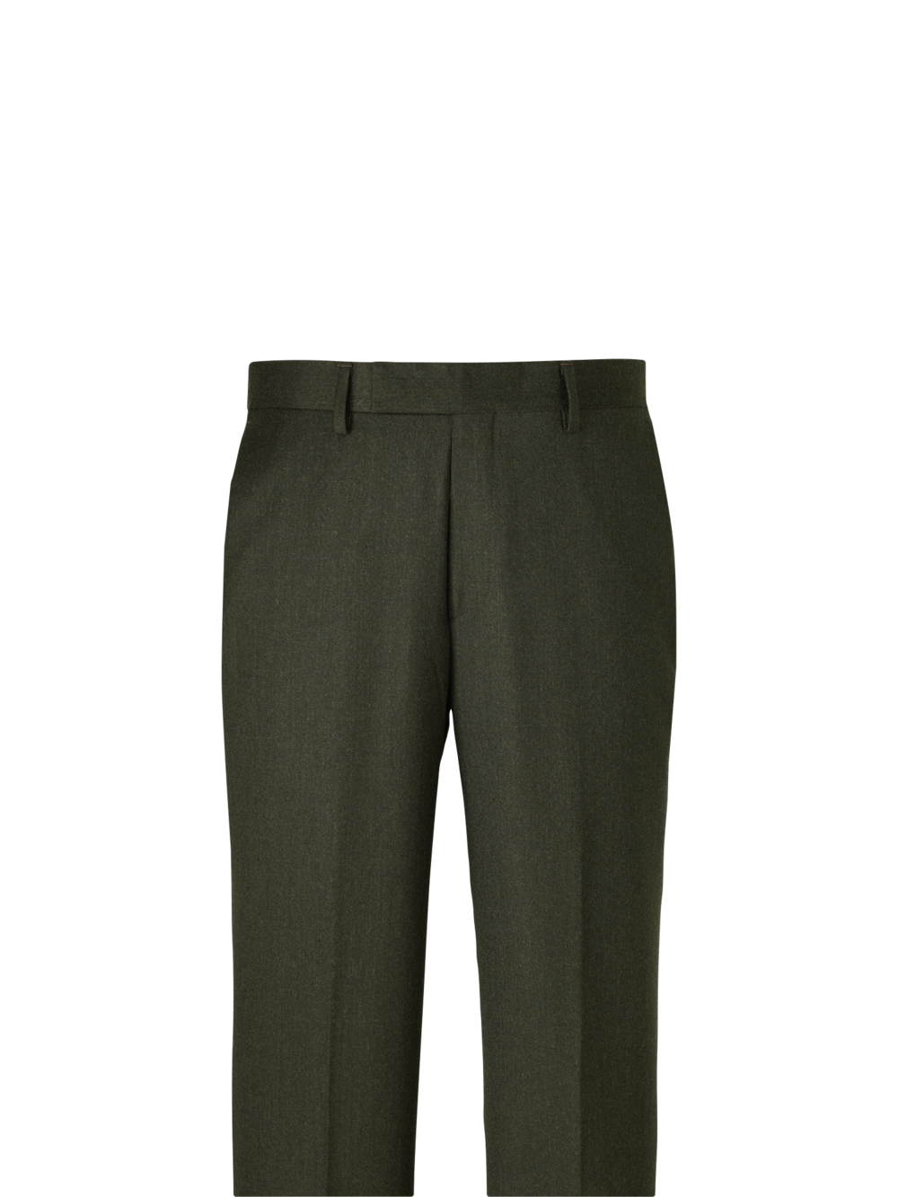 Alternate Image of Wool Flannel Solid Pants-1#model_flat front