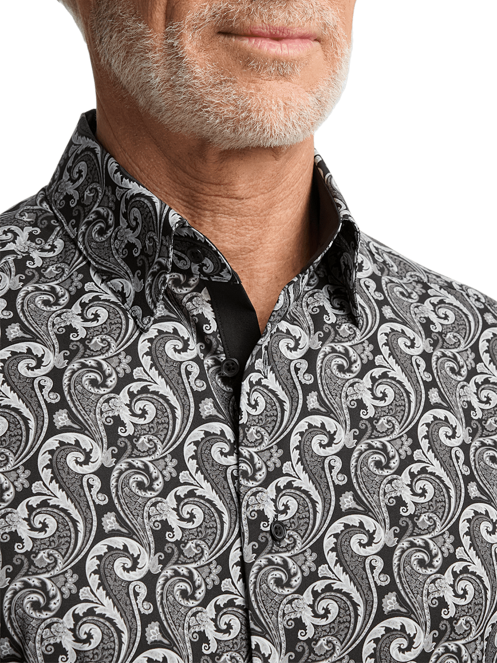 Alternate Image of Performance Stretch Paisley Casual Shirt-2