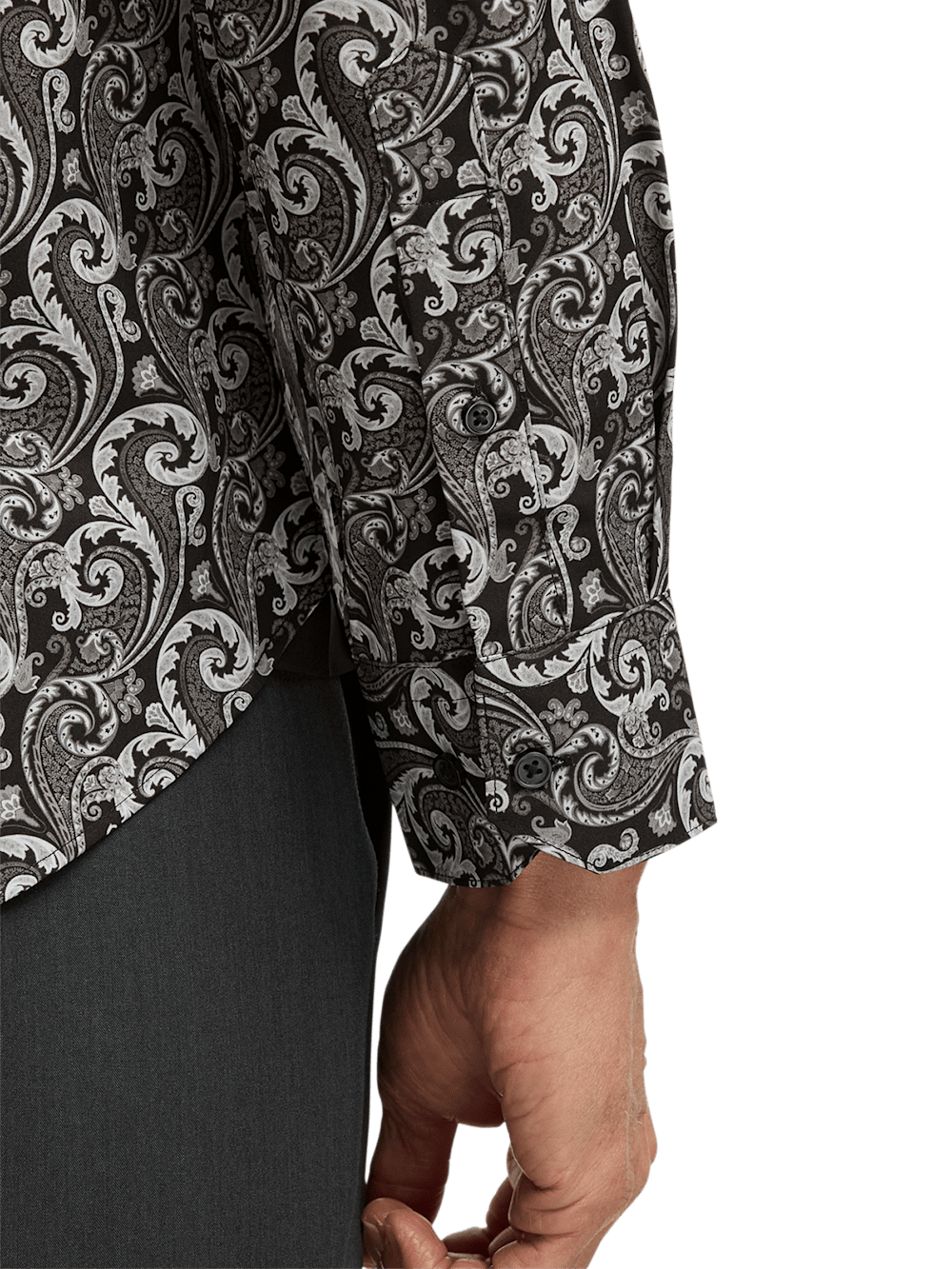 Alternate Image of Performance Stretch Paisley Casual Shirt-3