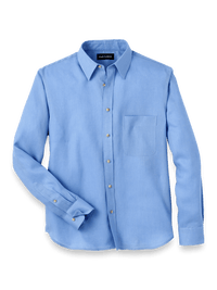 Linen Solid Casual Shirt - Light Blue