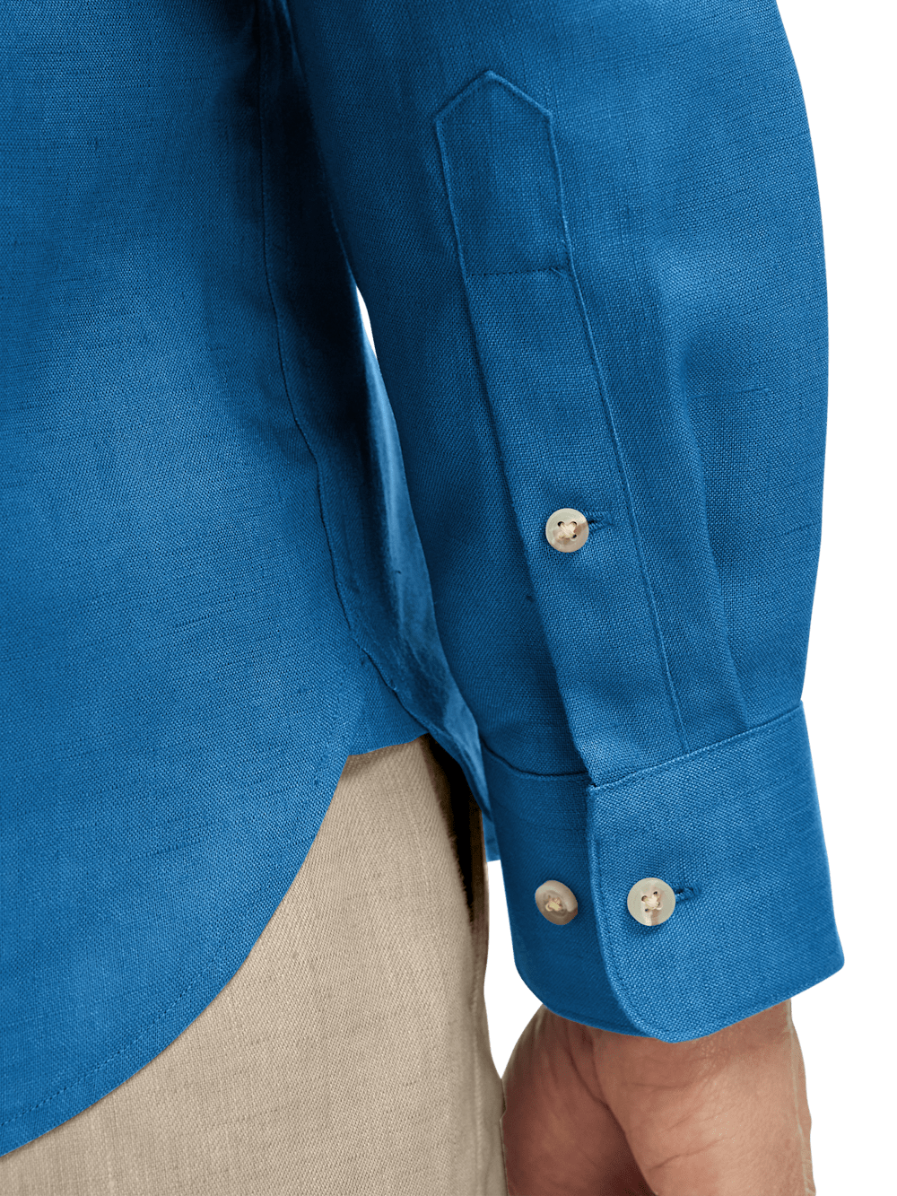 Alternate Image of Linen Solid Casual Shirt-3