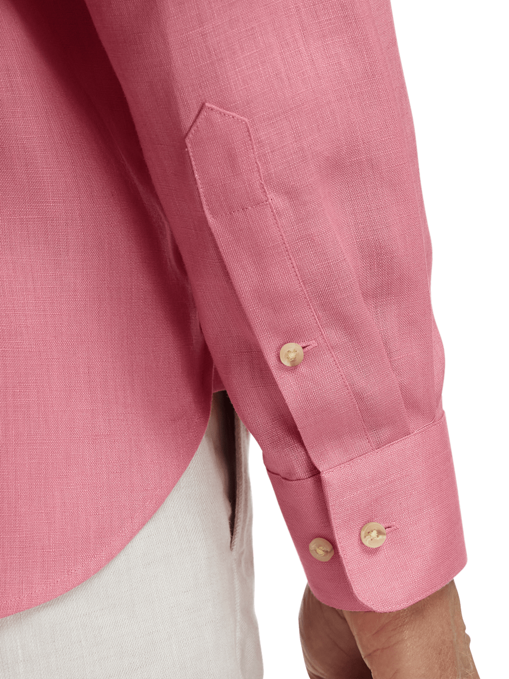 Alternate Image of Linen Solid Casual Shirt-3