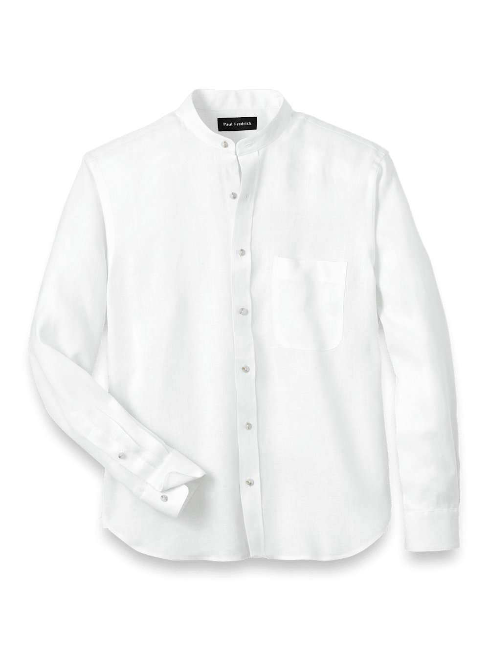 Product Image of Linen Solid Casual Shirt-White