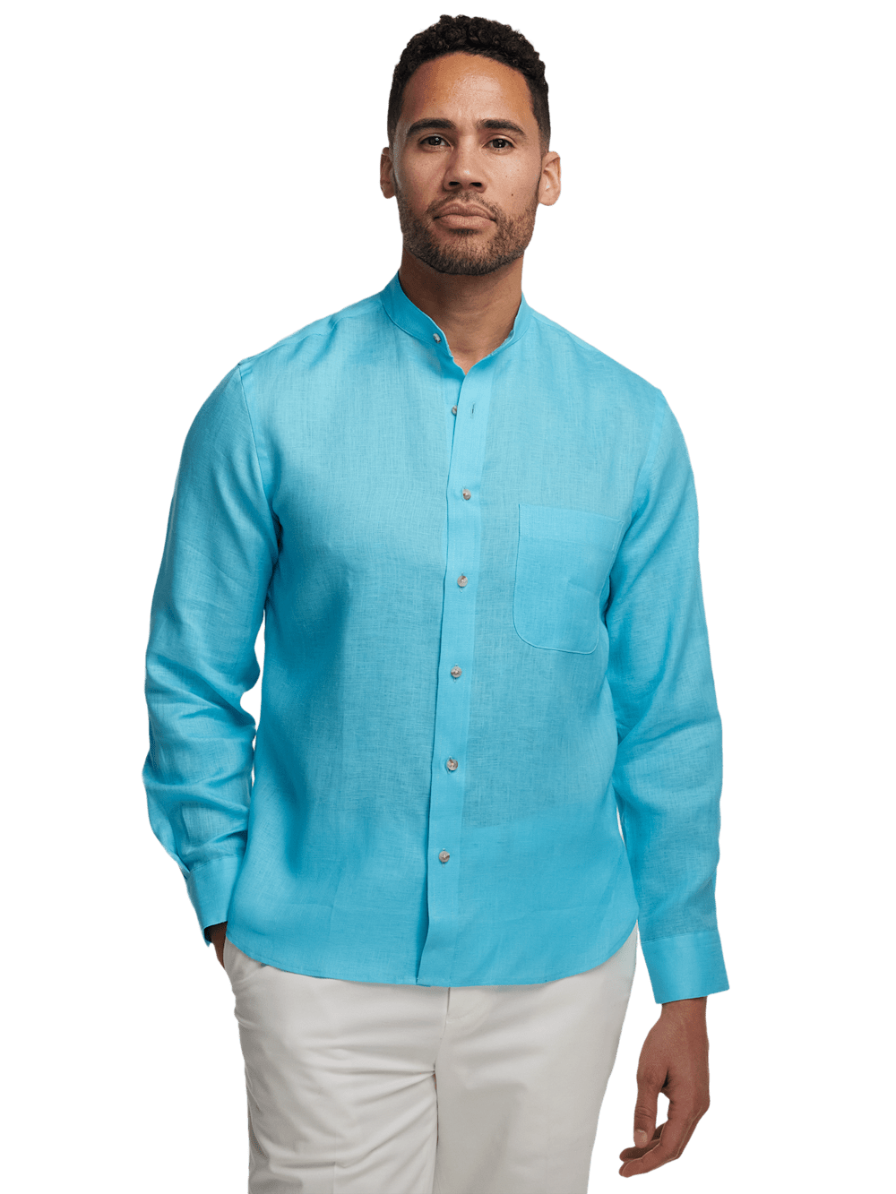 Alternate Image of Linen Solid Casual Shirt-1