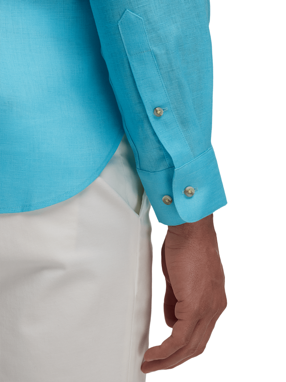 Alternate Image of Linen Solid Casual Shirt-3