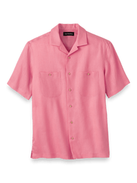 Linen Solid Casual Shirt - Pink