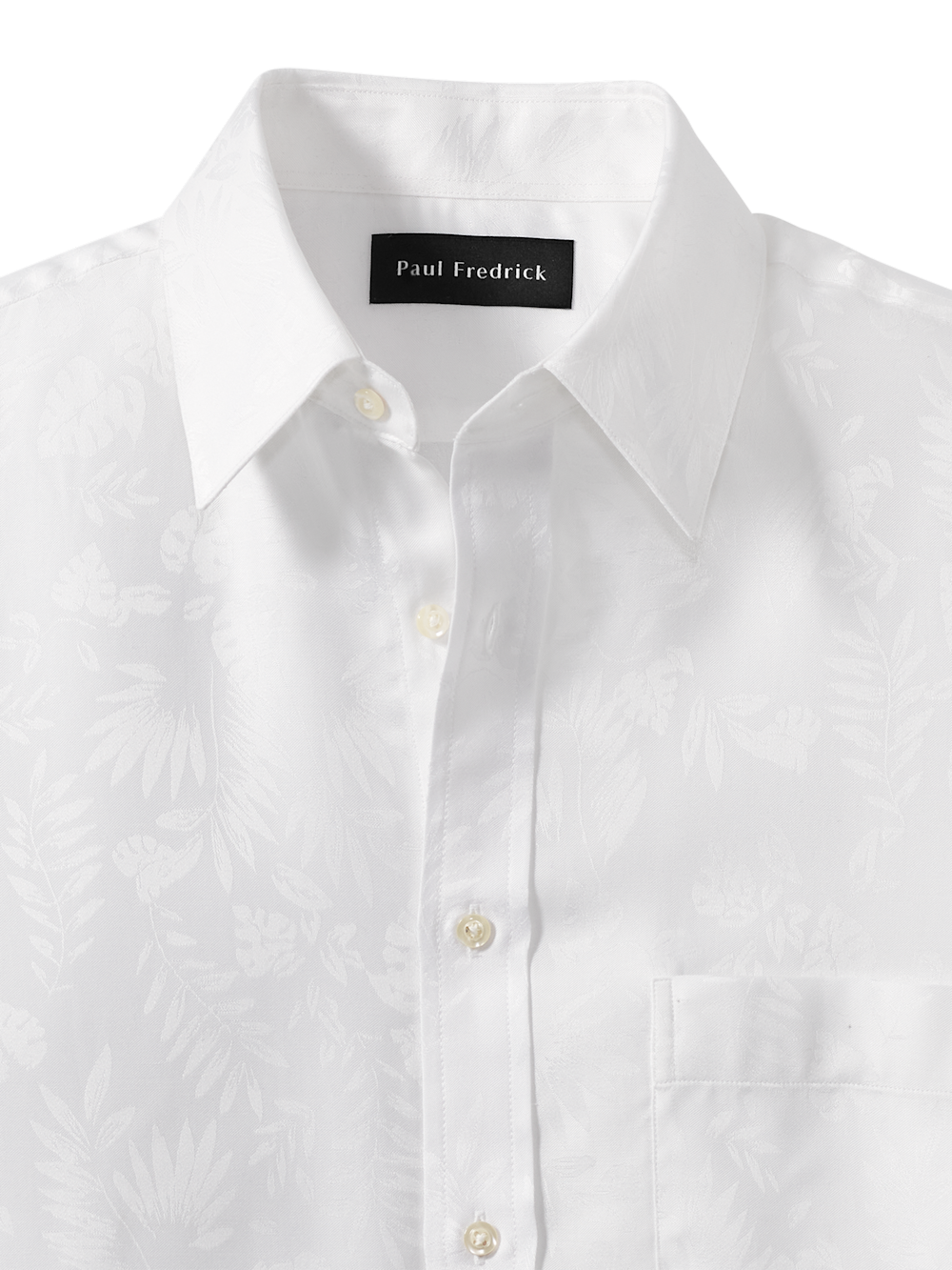Alternate Image of Lyocell Solid Jacquard Casual Shirt-5