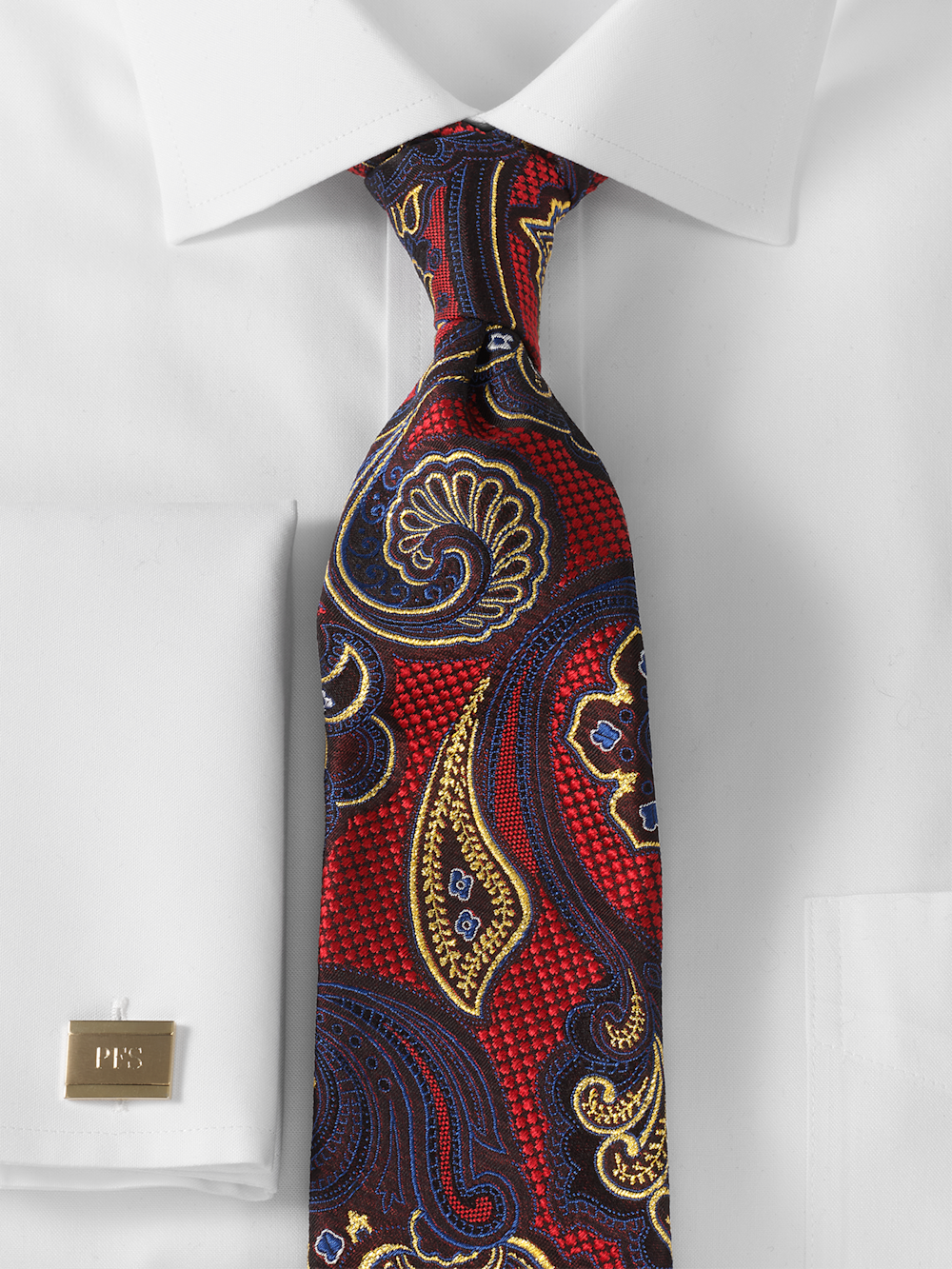 Alternate Image of Paisley Woven Silk Blend Tie-1