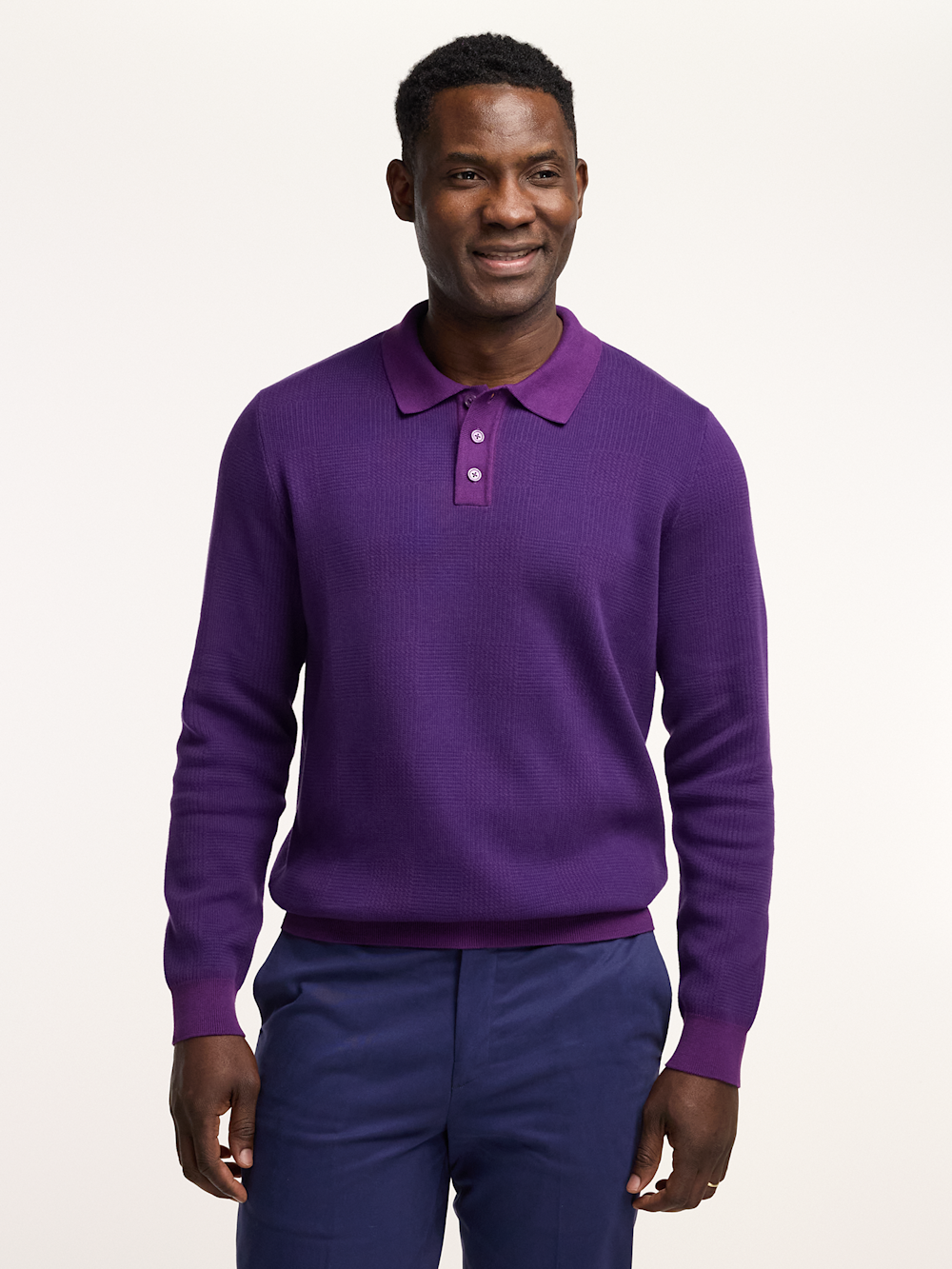 Alternate Image of Cotton Three Button Polo-1