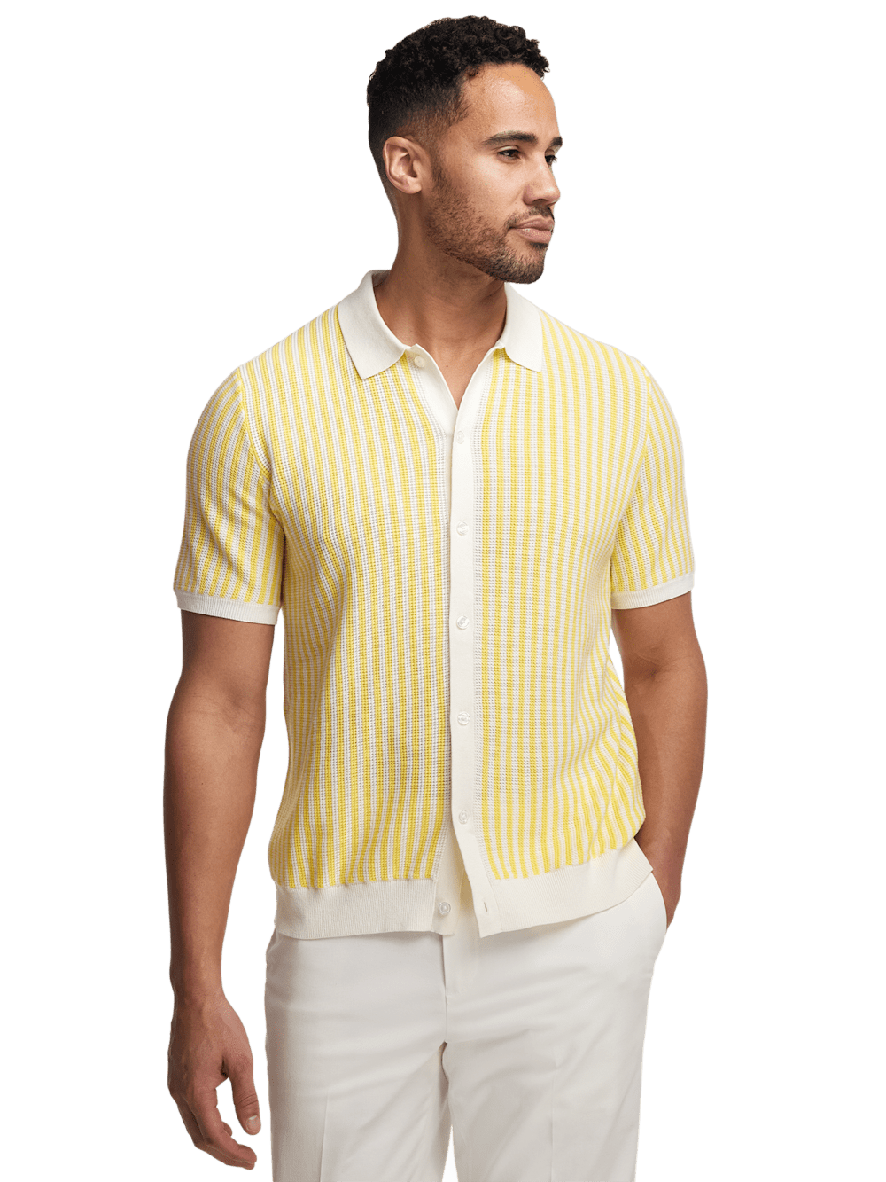 Alternate Image of Cotton Button Front Polo-1