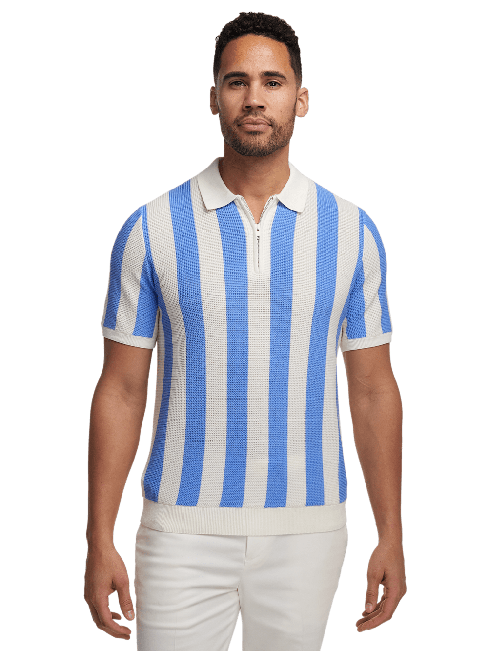 Alternate Image of Cotton Quarter Zip Polo-1
