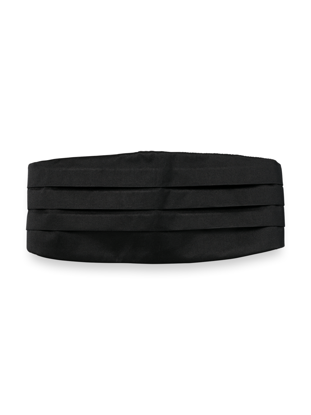 Product Image of Solid Woven Silk Cummerbund-Black