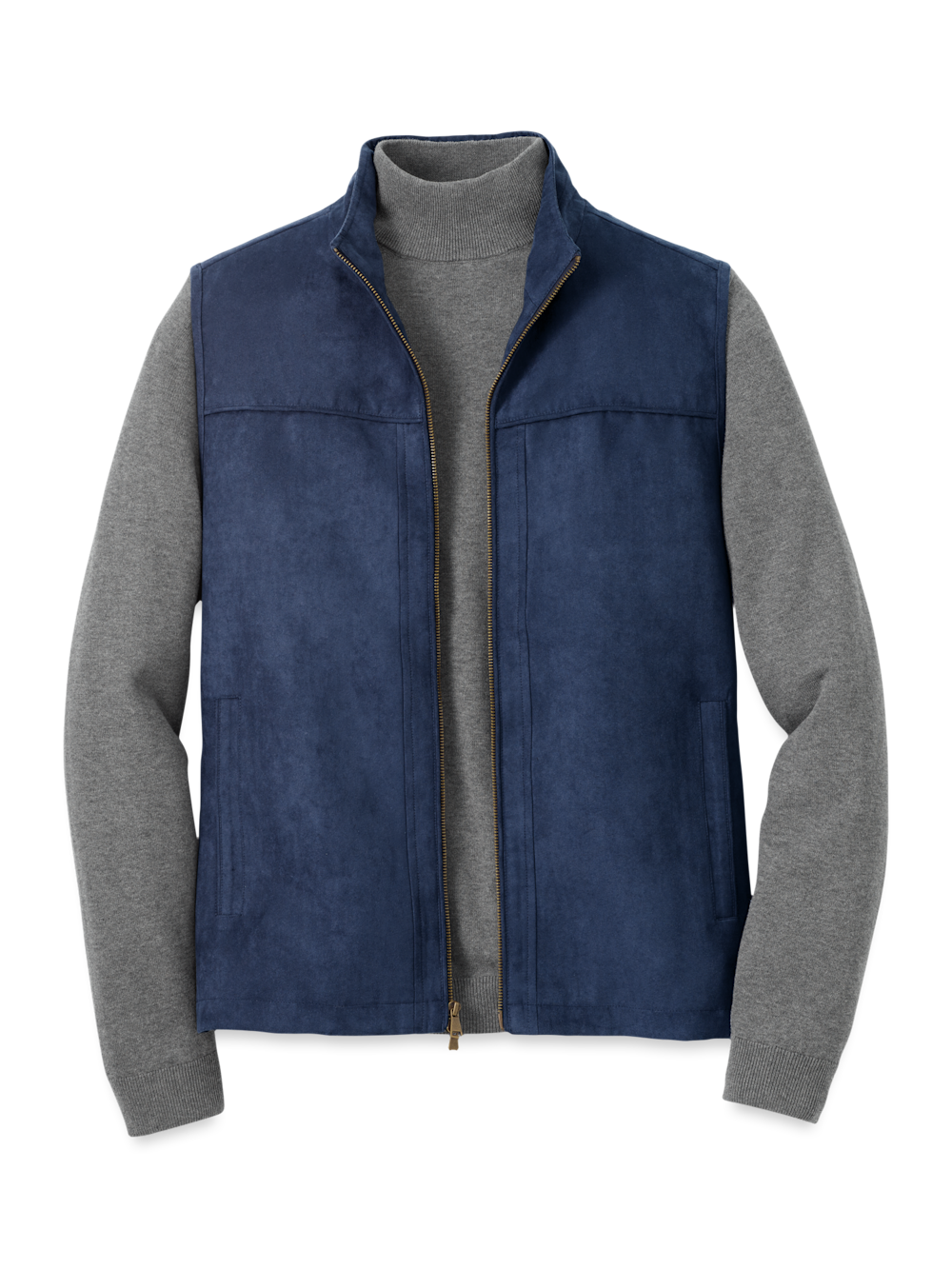 Product Image of Microsuede Vest-Navy
